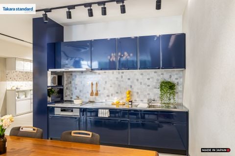 Hệ Tủ Bếp Nhật Bản Cao Cấp Edel Chữ I Màu ESN - Phố Láng Hạ