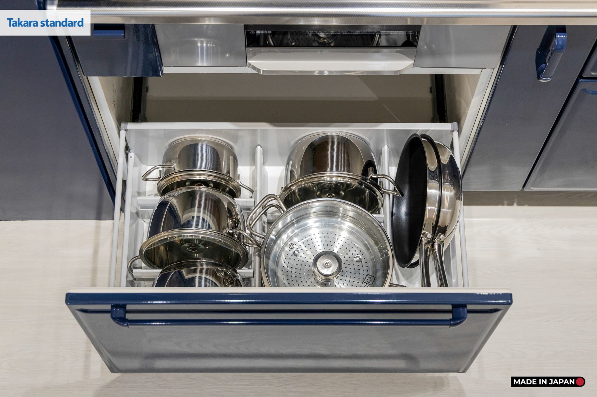 Hệ Tủ Bếp Nhật Bản Cao Cấp Edel Chữ I Màu ESN - Phố Láng Hạ