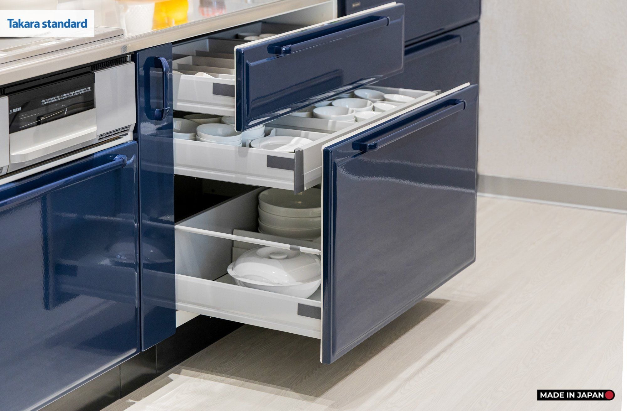 Hệ Tủ Bếp Nhật Bản Cao Cấp Edel Chữ I Màu ESN - Phố Láng Hạ