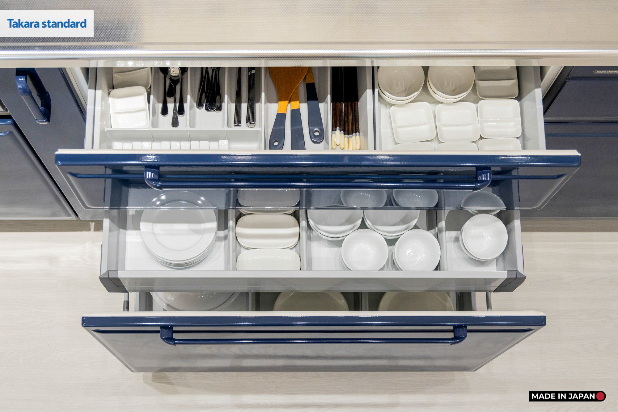 Hệ Tủ Bếp Nhật Bản Cao Cấp Edel Chữ I Màu ESN - Phố Láng Hạ