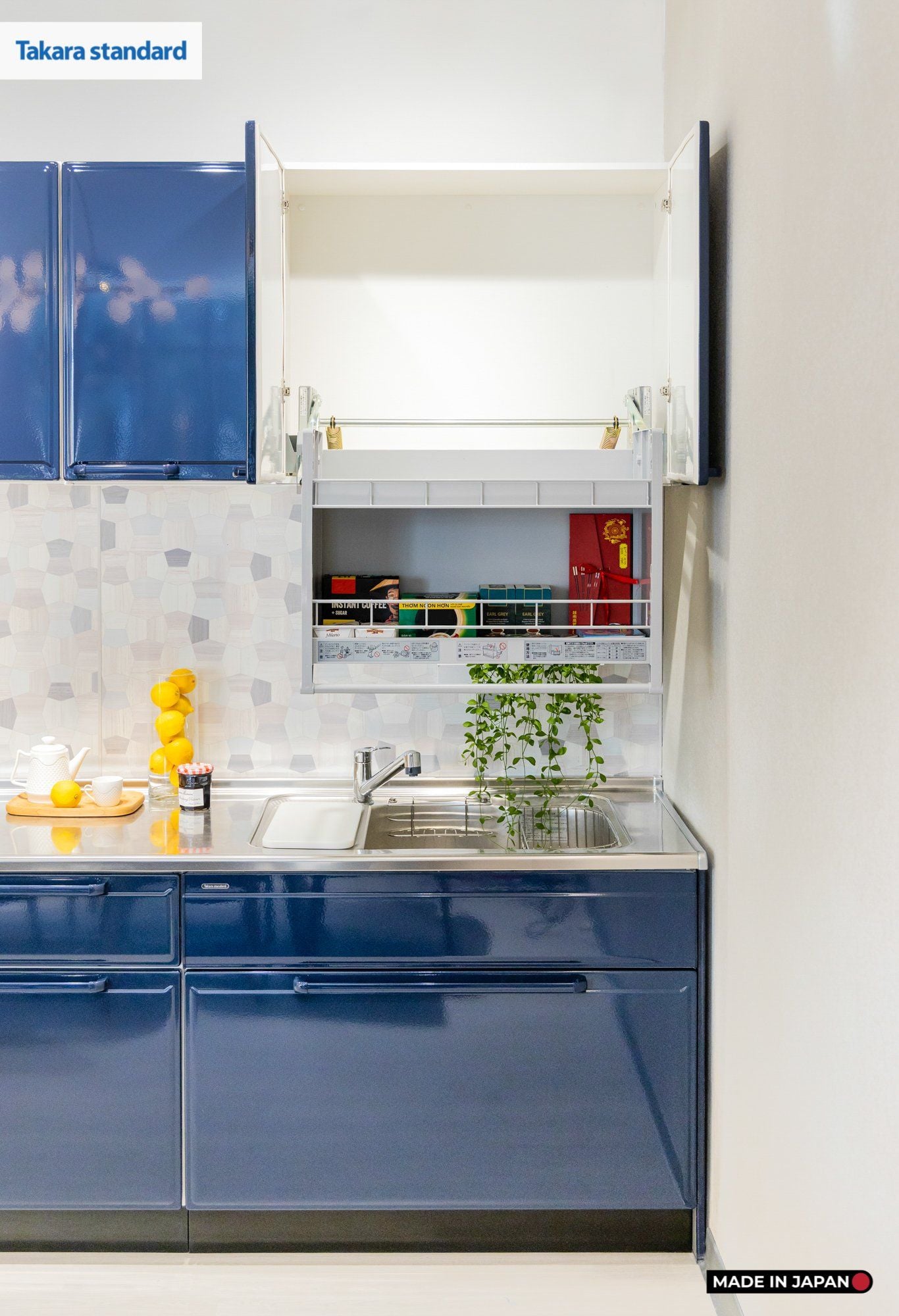 Hệ Tủ Bếp Nhật Bản Cao Cấp Edel Chữ I Màu ESN - Phố Láng Hạ