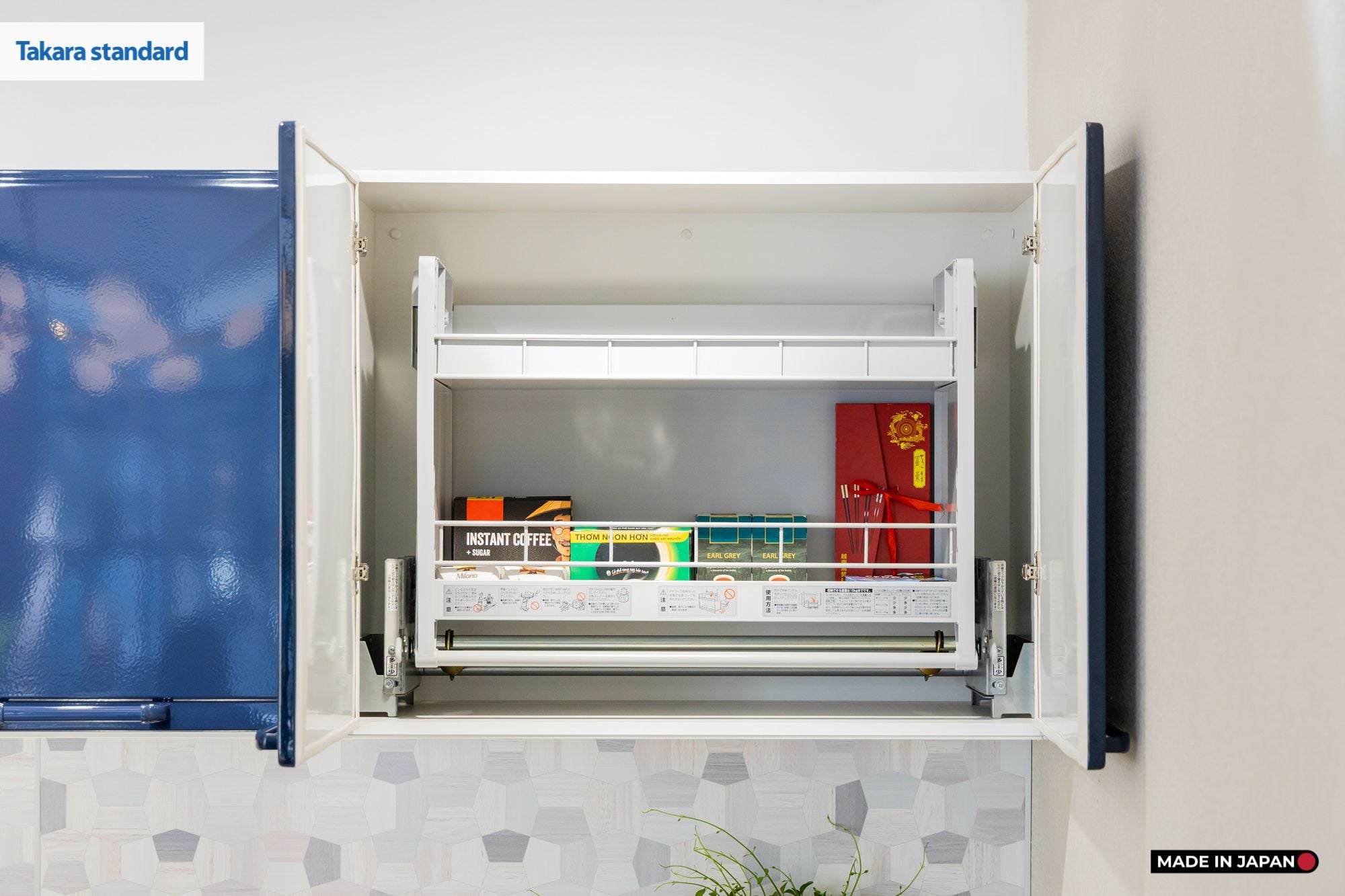 Hệ Tủ Bếp Nhật Bản Cao Cấp Edel Chữ I Màu ESN - Phố Láng Hạ