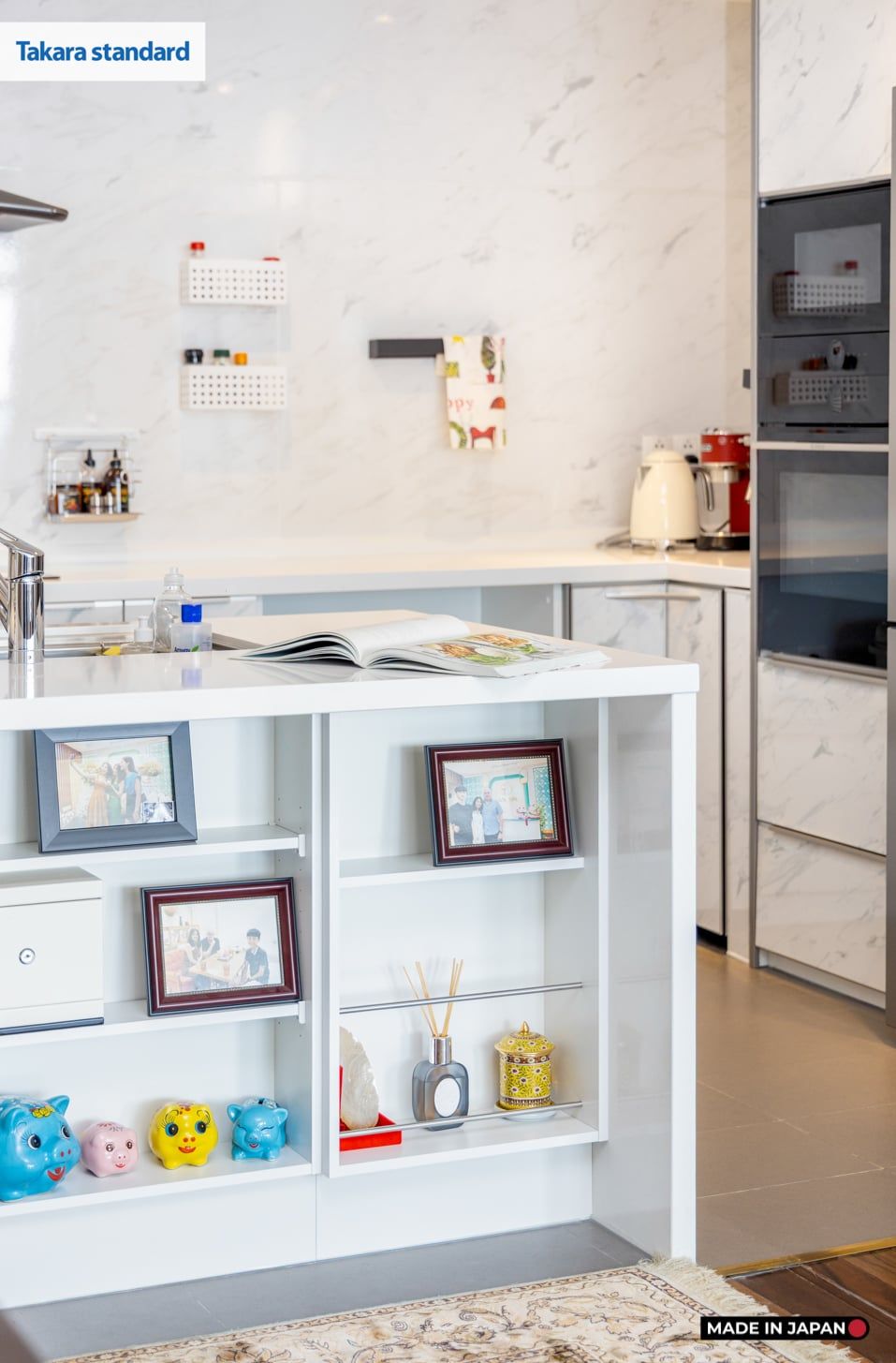 Hệ Tủ Bếp Nhật Bản Cao Cấp Lemure Chữ L Màu LJD - Căn Hộ Saigon Pearl