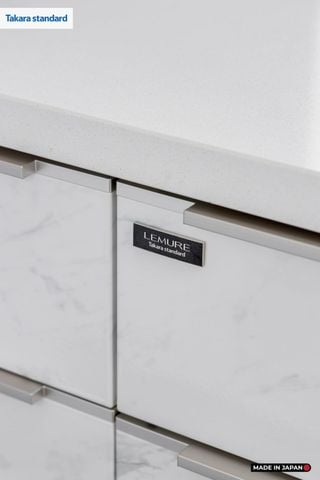 Hệ Tủ Bếp Nhật Bản Cao Cấp Lemure Chữ L Màu LJD - Căn Hộ Saigon Pearl