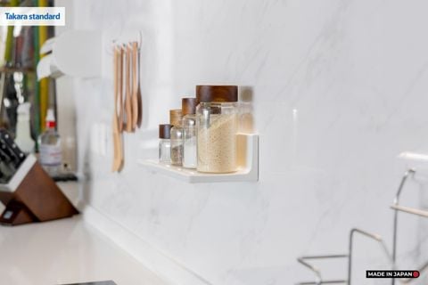 Hệ Tủ Bếp Nhật Bản Cao Cấp Lemure Chữ L Màu LJD - Căn Hộ Saigon Pearl