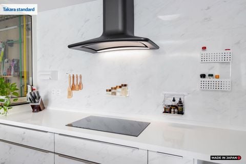 Hệ Tủ Bếp Nhật Bản Cao Cấp Lemure Chữ L Màu LJD - Căn Hộ Saigon Pearl