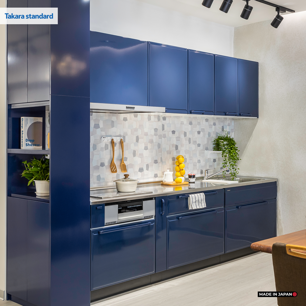 Hệ Tủ Bếp Nhật Bản Cao Cấp Edel Chữ I Màu ESN - Phố Láng Hạ