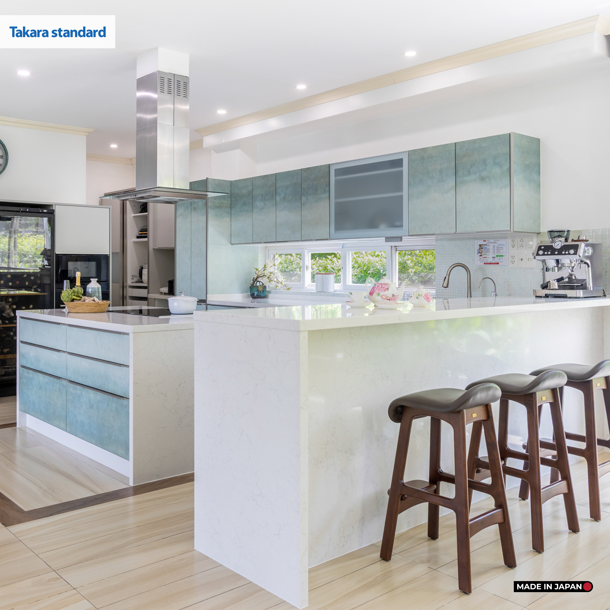 Hệ Tủ Bếp Nhật Bản Cao Cấp Lemure Chữ L Màu L1M - Nhà Phố Quận 9