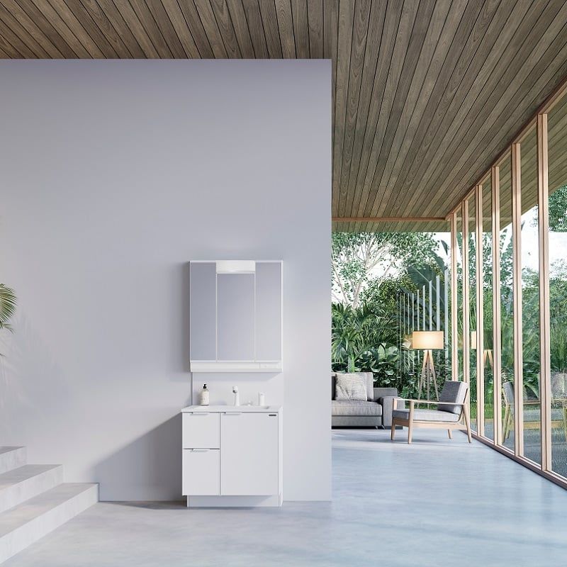 Hệ Tủ Gương Lavabo Famile White Color (Mã YBW)