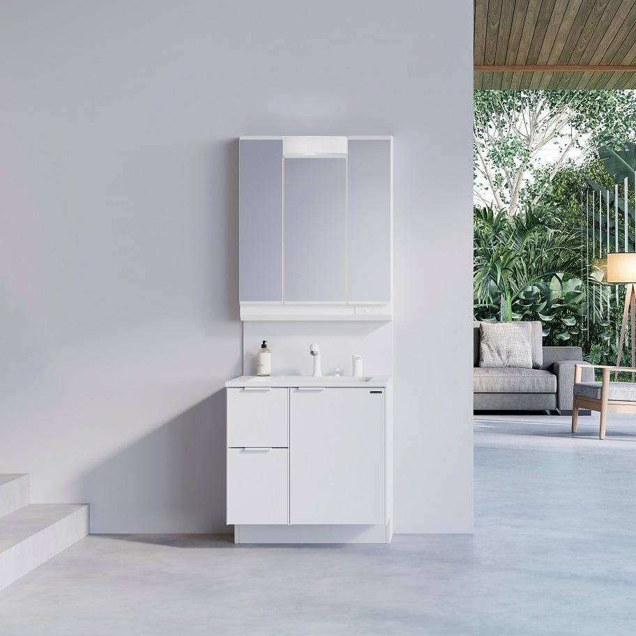 Hệ Tủ Gương Lavabo Famile White Color (Mã YBW)