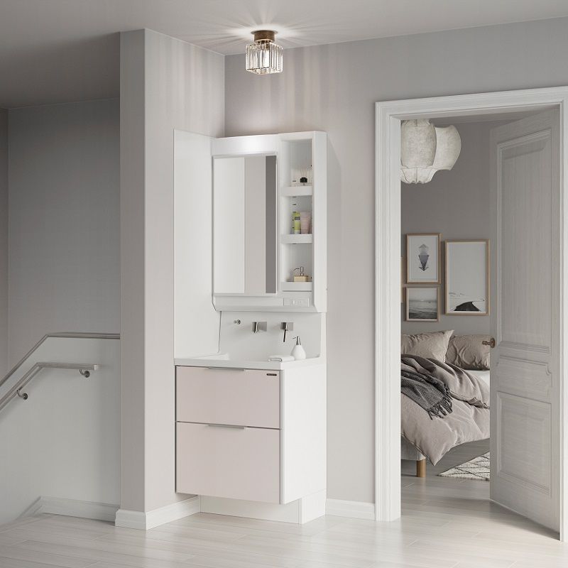 Hệ Tủ Gương Lavabo Famile Matt Beige (Mã Màu YMT)