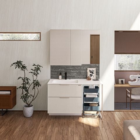 Hệ Tủ Gương Lavabo Famile Màu Floral Ivory (Mã YSI)