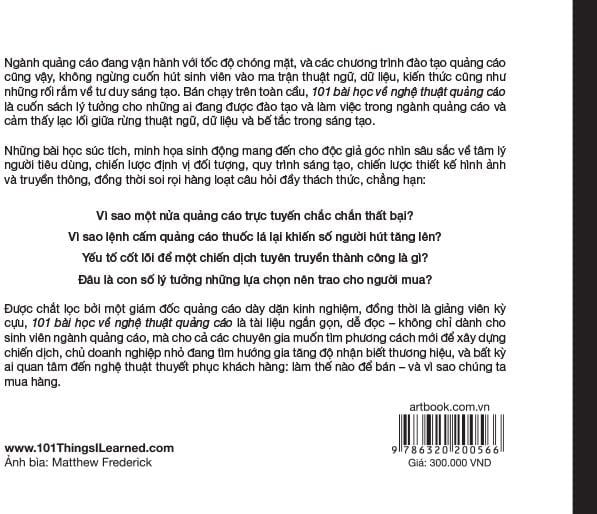 Sách 101 bài học về nghệ thuật quảng cáo