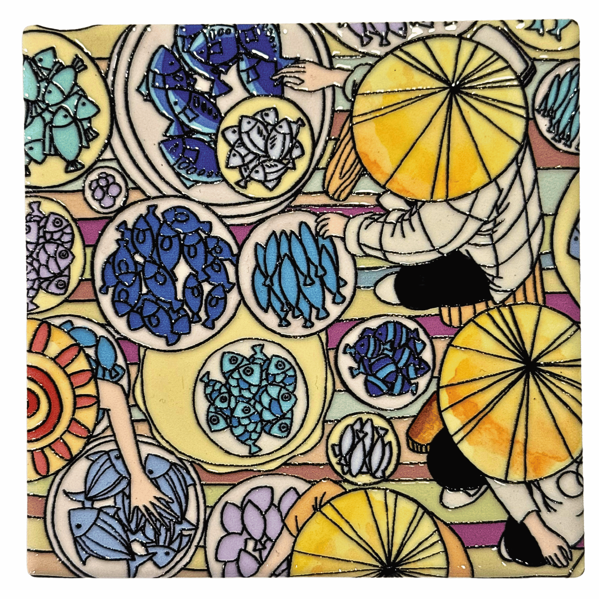 3D Ceramic Square Shape Life in Việt Nam 2 