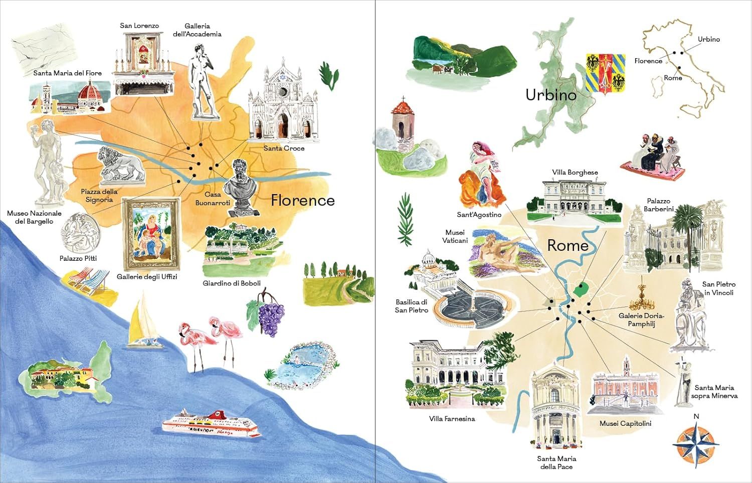  Italy: In the Footsteps of the Great Artists (The Art of Travel, 1) 
