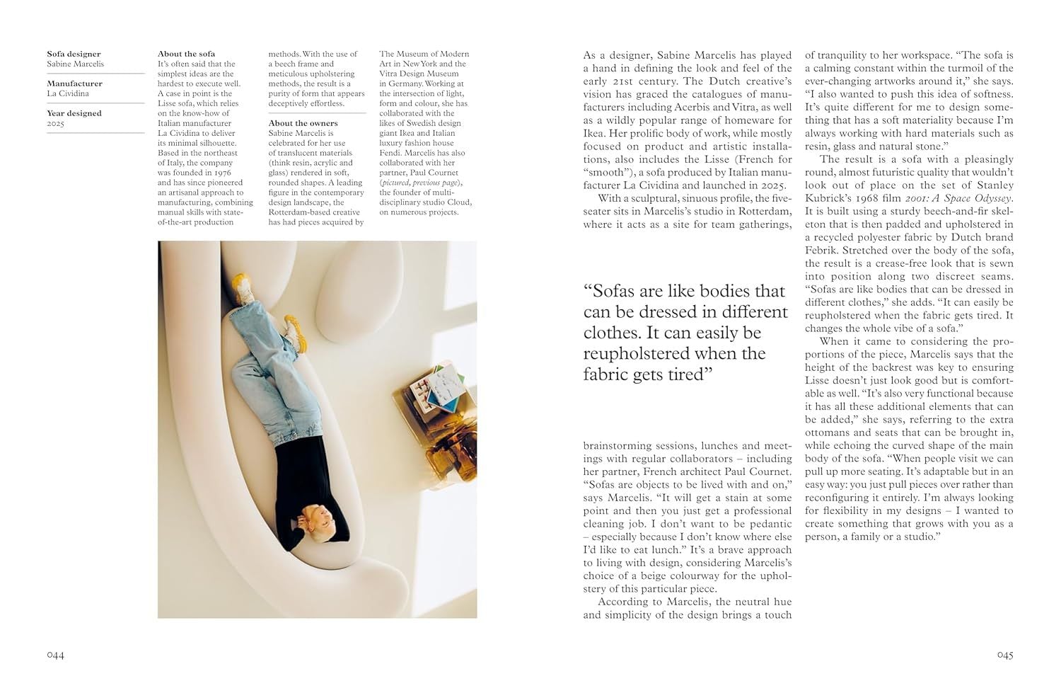  The Monocle Book of Designers on Sofas: portraits and profiles of 50 designers and their sofas 