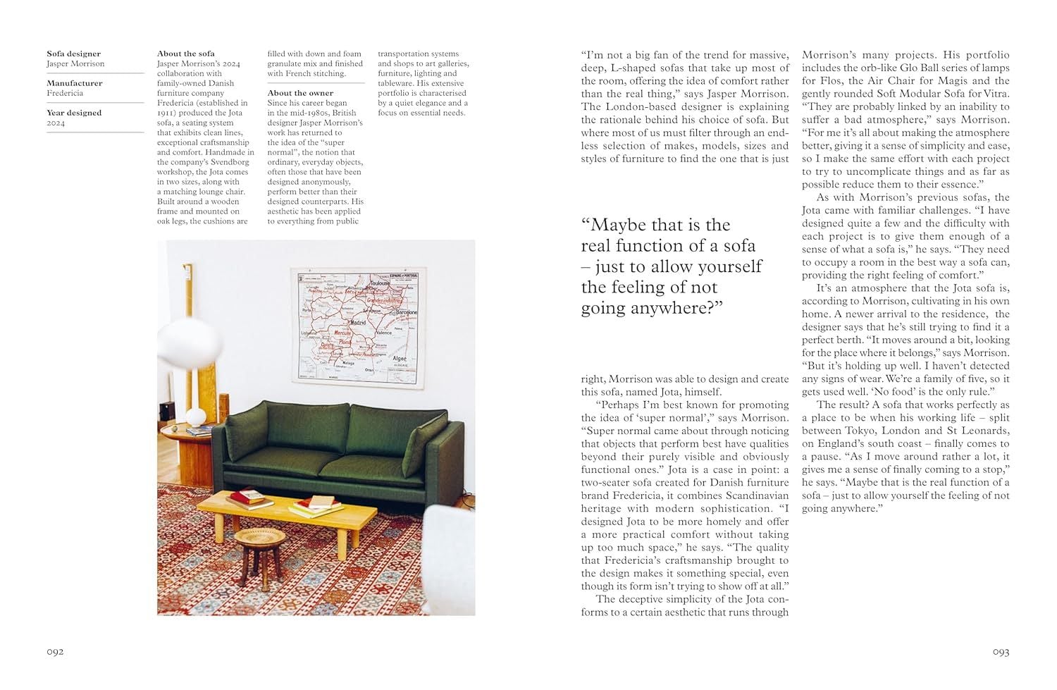  The Monocle Book of Designers on Sofas: portraits and profiles of 50 designers and their sofas 