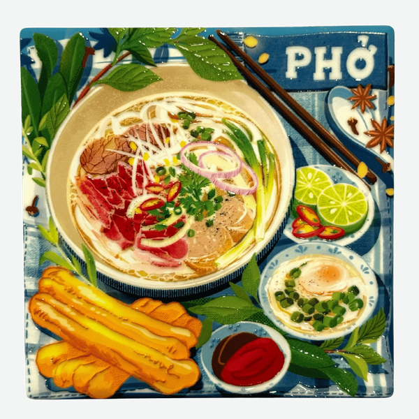 3D Ceramic Square Shape Phở