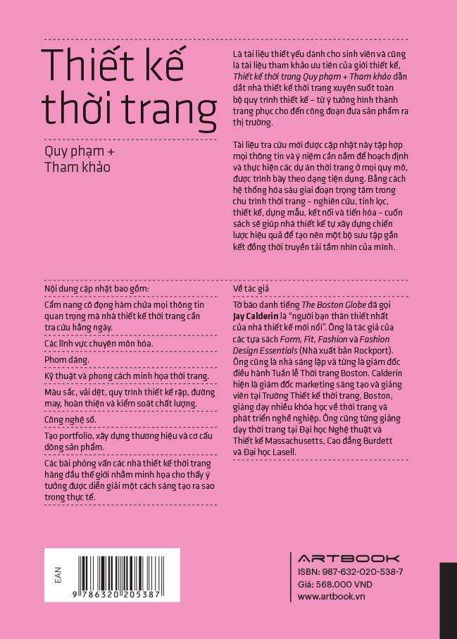  Sách Thiết kế thời trang - Quy phạm + tham khảo 