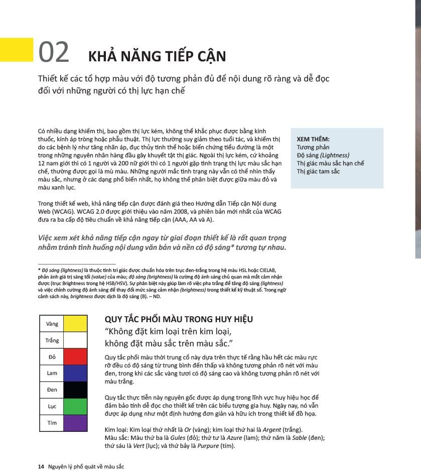  Nguyên lý phổ quát về màu sắc 