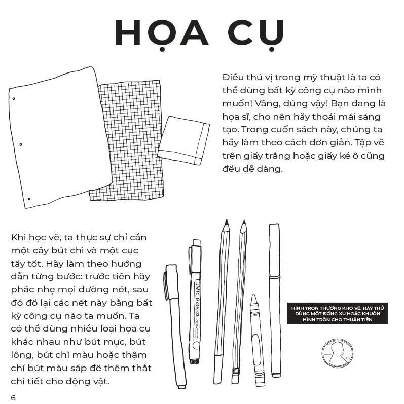 Cách vẽ động vật dành cho trẻ em