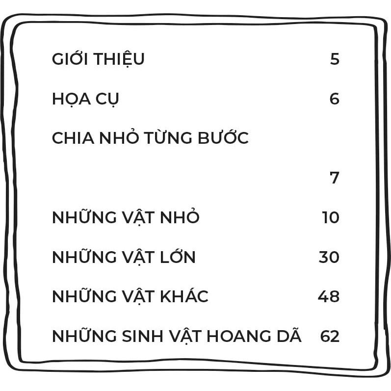 Cách vẽ vạn vật dành cho trẻ em