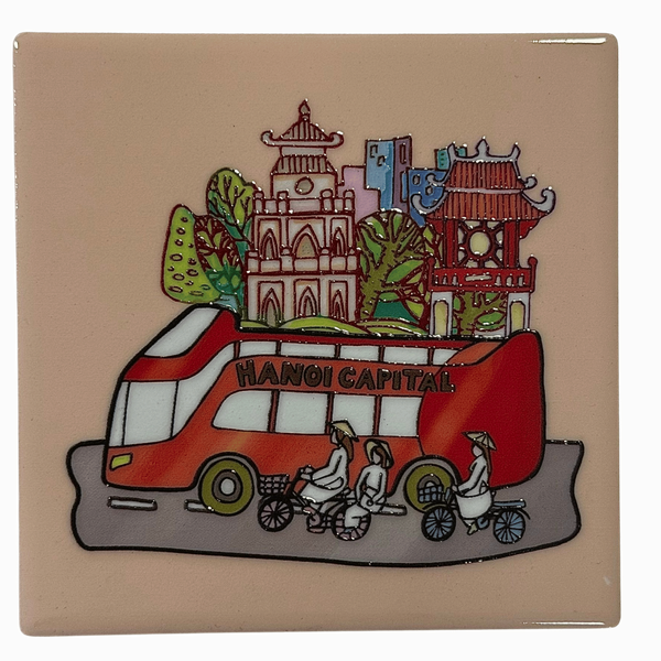 3D Ceramic Square Shape Hà Nội Capital