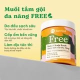  Muối tắm gội tẩy tế bào chết da đầu và body cho tóc bết và da body dầu, mụn Free BareSoul Body & Scalp Scrub 330g - 11.64 oz 