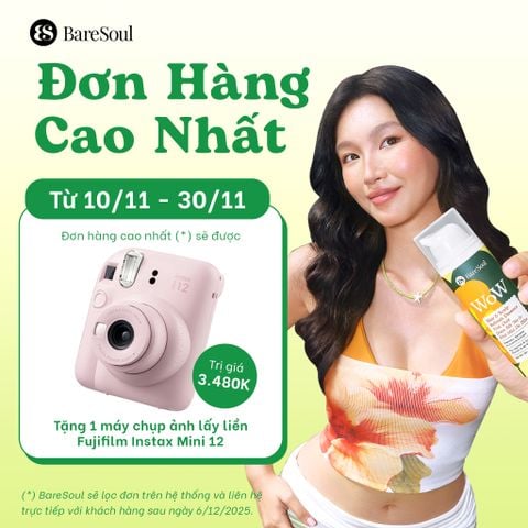  BareSoul Gel Tinh chất làm sạch, kiềm dầu, giảm bết tóc, giúp tóc tơi & khử mùi da đầu WoW BareSoul Hair & Scalp Refresh Essence 50g - 1.76 oz 