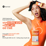  Sáp dưỡng sáng & che khuyết điểm, khử mùi BareSoul OMG Cam 15g - Che phủ tức thì - Giúp làm sáng vùng nách, đùi trong, bikini 