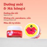  Son dưỡng có màu kiêm má hồng giúp làm hồng môi và má tự nhiên BareSoul Lip & Cheek Tint 10g 