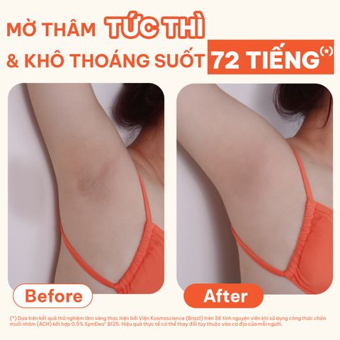  Sáp dưỡng sáng & che khuyết điểm, khử mùi BareSoul OMG Cam 15g - Che phủ tức thì - Giúp làm sáng vùng nách, đùi trong, bikini 