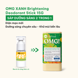 Sáp dưỡng sáng & khử mùi BareSoul OMG Xanh 15g – Dành cho người đổ mồ hôi nhiều- Giúp làm sáng vùng nách, đùi trong, bikini 