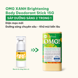  Sáp dưỡng sáng & khử mùi BareSoul OMG Xanh 15g – Dành cho người đổ mồ hôi nhiều- Giúp làm sáng vùng nách, đùi trong, bikini 