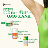  Sáp dưỡng sáng & khử mùi BareSoul OMG Xanh 15g – Dành cho người đổ mồ hôi nhiều- Giúp làm sáng vùng nách, đùi trong, bikini 