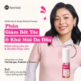  Phấn xịt phồng tóc tự nhiên, kiềm dầu, giảm bết tóc, làm sạch & giảm mùi da đầu, không cặn trắng WoW BareSoul Hair & Scalp Refresh Powder 20g - 0.71 oz 