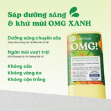  Sáp dưỡng sáng & khử mùi BareSoul OMG Xanh 15g – Dành cho người đổ mồ hôi nhiều- Giúp làm sáng vùng nách, đùi trong, bikini 