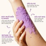  Muối tắm gội tím tẩy tế bào chết da đầu và body cho tóc tẩy nhuộm và da body khô, nhạy cảm Bliss BareSoul Salt Body & Scalp Scrub 330g - 11.64 oz 