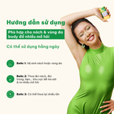  Sáp dưỡng sáng & khử mùi BareSoul OMG Xanh 15g – Dành cho người đổ mồ hôi nhiều- Giúp làm sáng vùng nách, đùi trong, bikini 