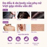  Muối tắm gội tím tẩy tế bào chết da đầu và body cho tóc tẩy nhuộm và da body khô, nhạy cảm Bliss BareSoul Salt Body & Scalp Scrub 330g - 11.64 oz 