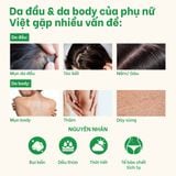  Muối tắm gội tẩy tế bào chết da đầu và body cho tóc bết và da body dầu, mụn Free BareSoul Body & Scalp Scrub 330g - 11.64 oz 