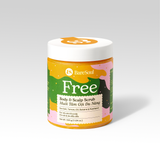  Muối tắm gội tẩy tế bào chết da đầu và body cho tóc bết và da body dầu, mụn Free BareSoul Body & Scalp Scrub 330g - 11.64 oz 