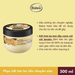 Kem ủ tóc Balea Professional Oil Repair Intensiv, với chiết xuất dầu Argan