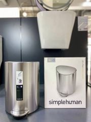 Thùng rác bán nguyệt Simplehuman 6L màu inox