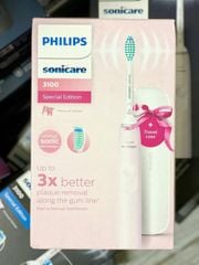 Bàn Chải Điện Philips Sonicare 3100 HX3673/11 (màu hồng, kèm hộp đựng mang đi du lịch)