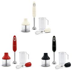 Bộ máy xay cầm tay SMEG HBF03 có đủ 3 màu đỏ, đen và kem
