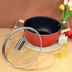 Nồi SMEG CKFC2411RDM 24 và 26cm màu đỏ made in Italya