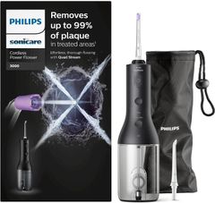 Tăm nước Philips thế hệ mới HX3826/33 màu đen/trắng