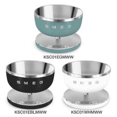 Cân tiểu ly điện tử SMEG 3 màu trắng, xanh bạc hà và đen