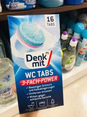 Viên tẩy bồn cầu Denkmit là dạng bột nén